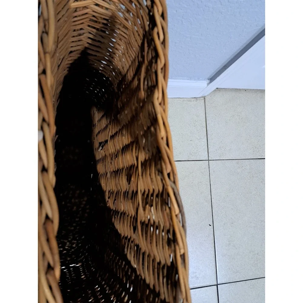 Rare WW2 German Army Wicker Artillery Basket‎ Ammo Shell Carrier Holds 4 Shells